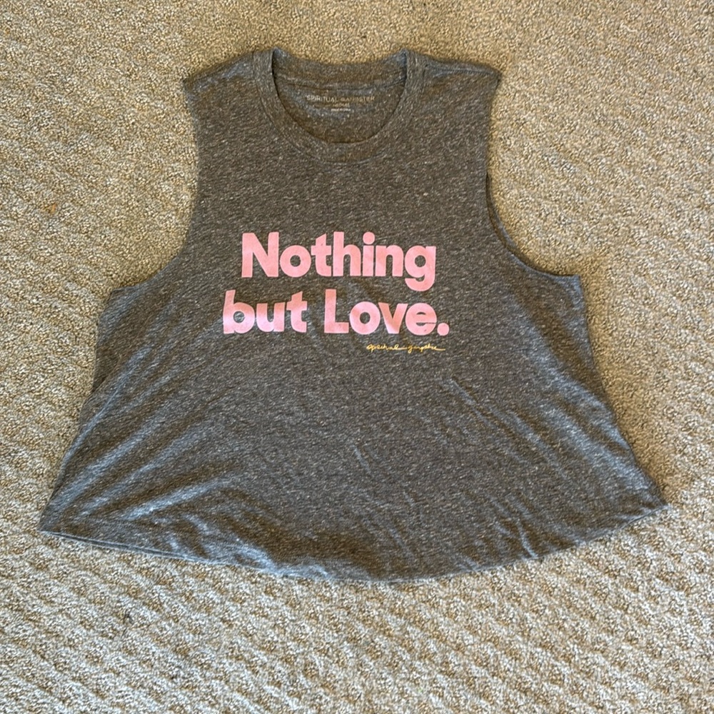 spiritual Gangster crop workout top size M